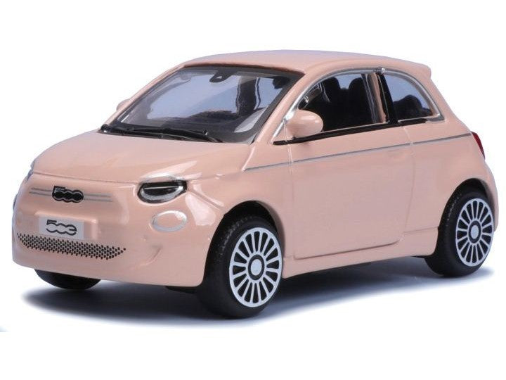 Fiat All-Electric 500 La Prima 2021 pink - 1:43 Scale Toy Car-Bburago-Diecast Model Centre