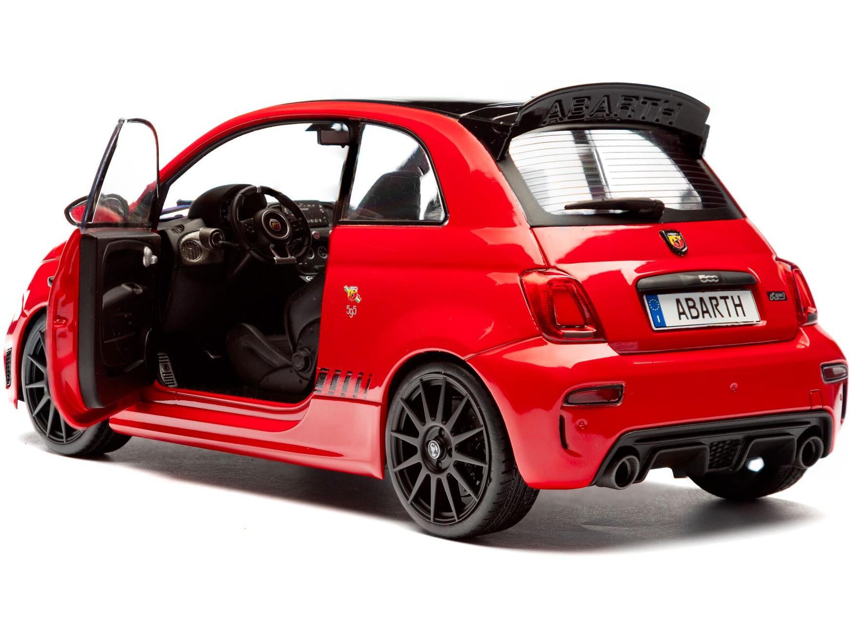 Fiat F595 Abarth Red Solido Works 2023 1:18 Scale Diecast Model Car – Solido-Solido-Diecast Model Centre