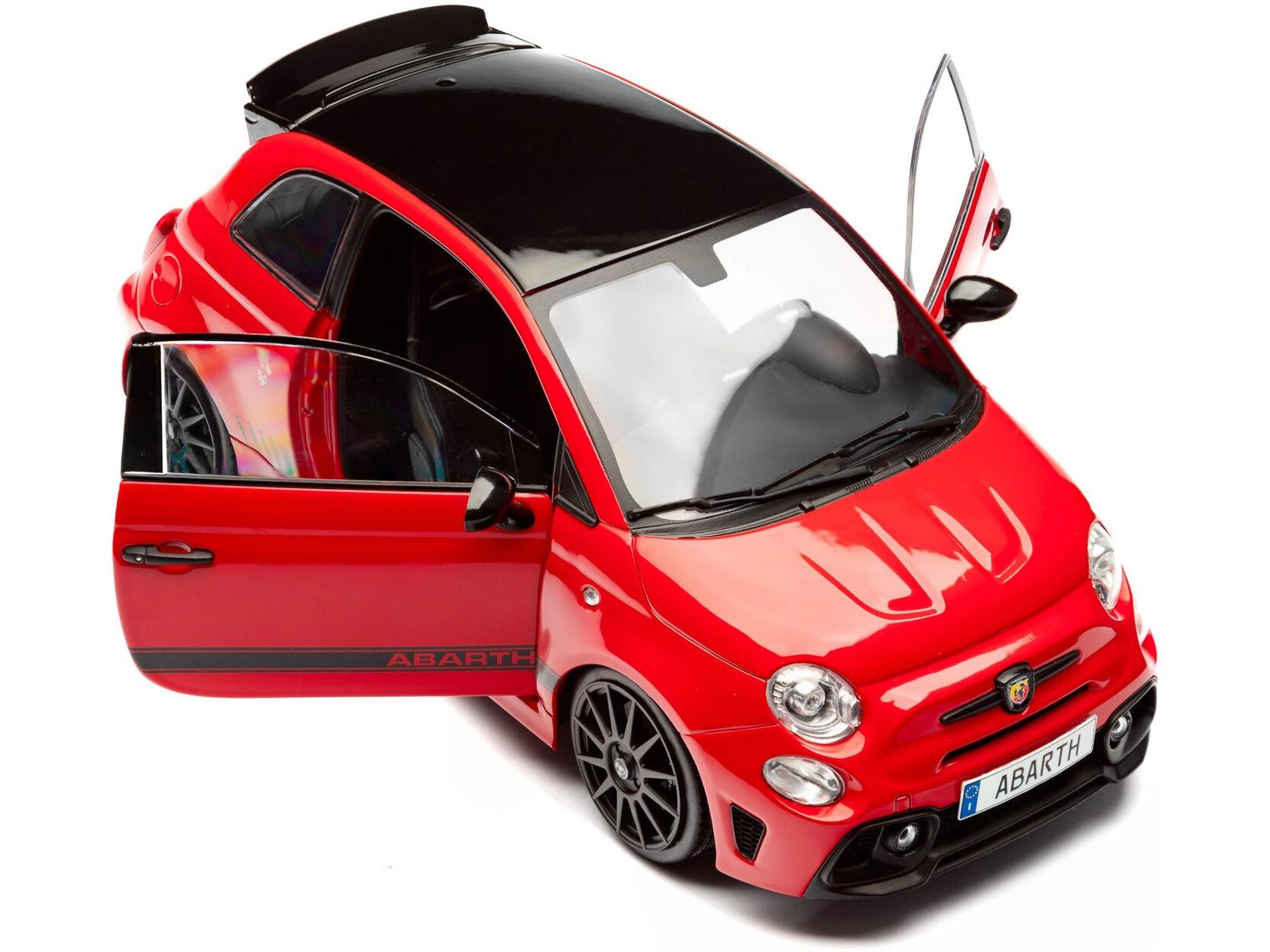 Fiat F595 Abarth Red Solido Works 2023 1:18 Scale Diecast Model Car – Solido-Solido-Diecast Model Centre