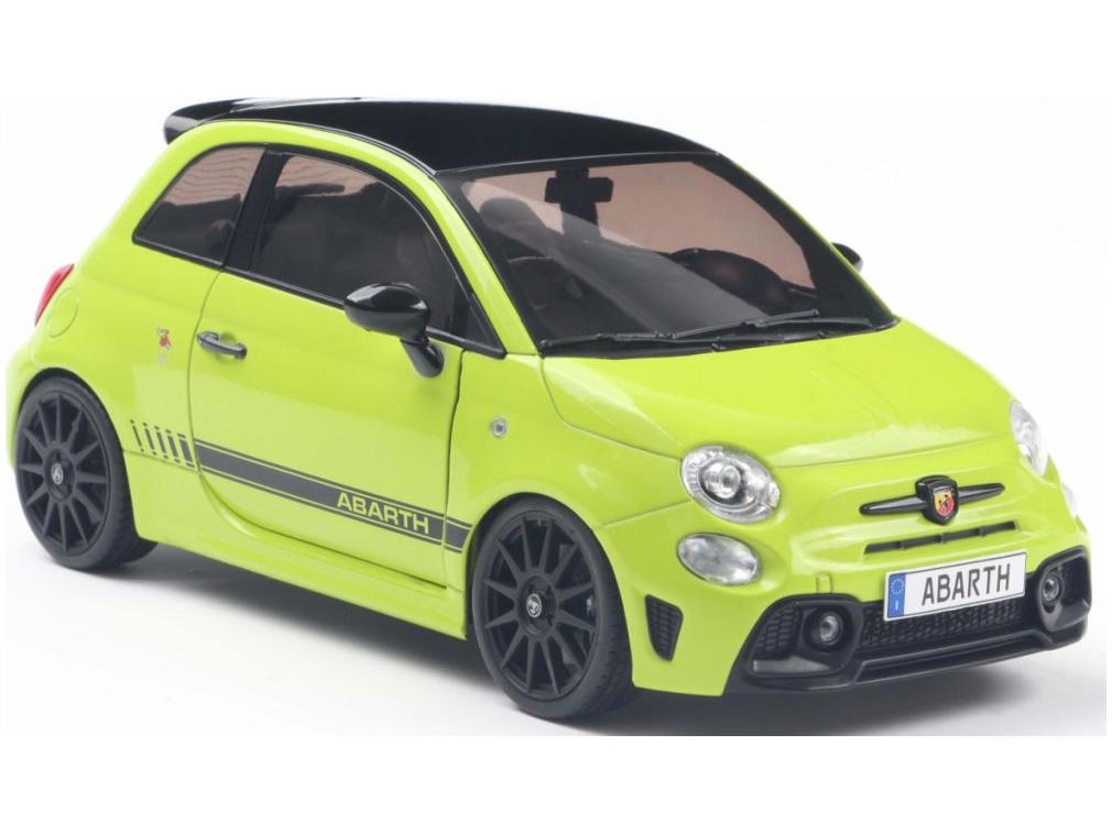 Fiat F595 Abarth Verde Adrenalina 2023 1:18 Scale Solido Diecast Model Car-Solido-Diecast Model Centre