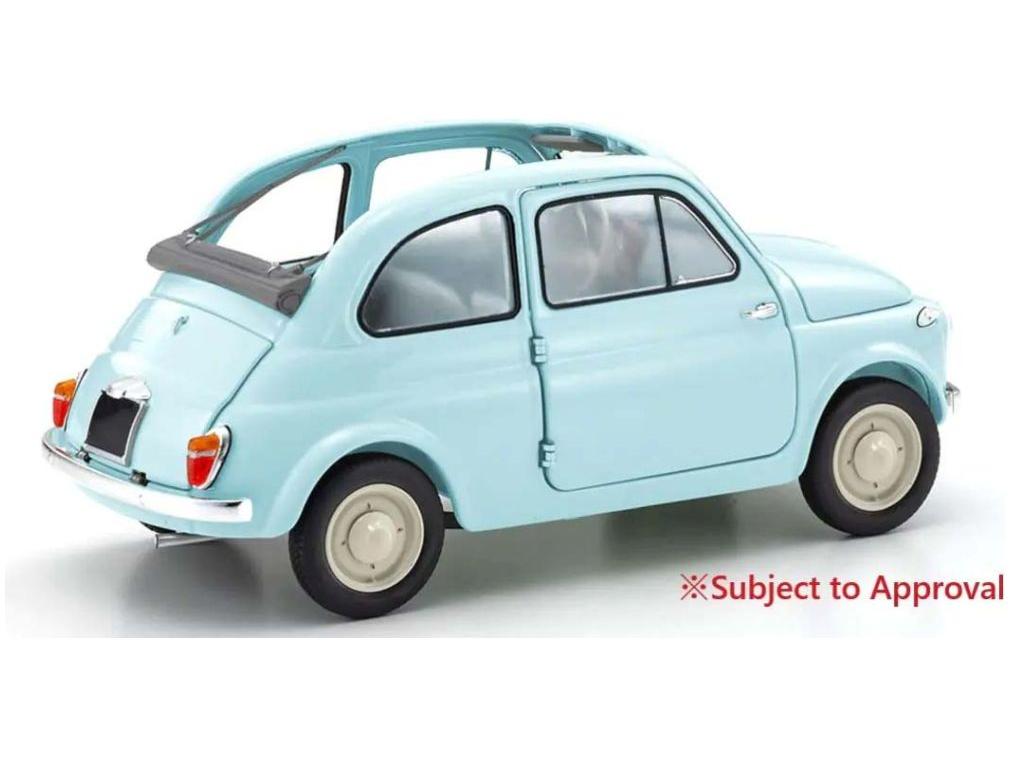Fiat Nuova 500 Celeste Blue 1:18 Scale Diecast Model Truck – Kyosho-Kyosho-Diecast Model Centre