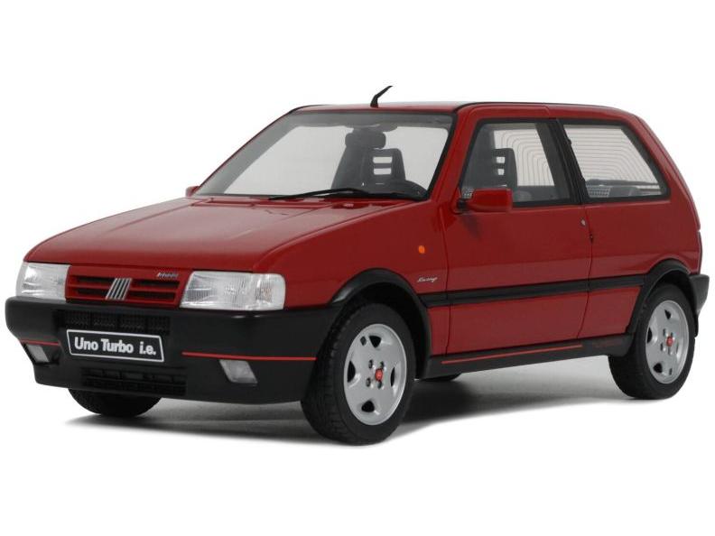Fiat Uno Turbo i.e 1990 Rosso Racing 1:18 Scale OttOmobile Resin Model