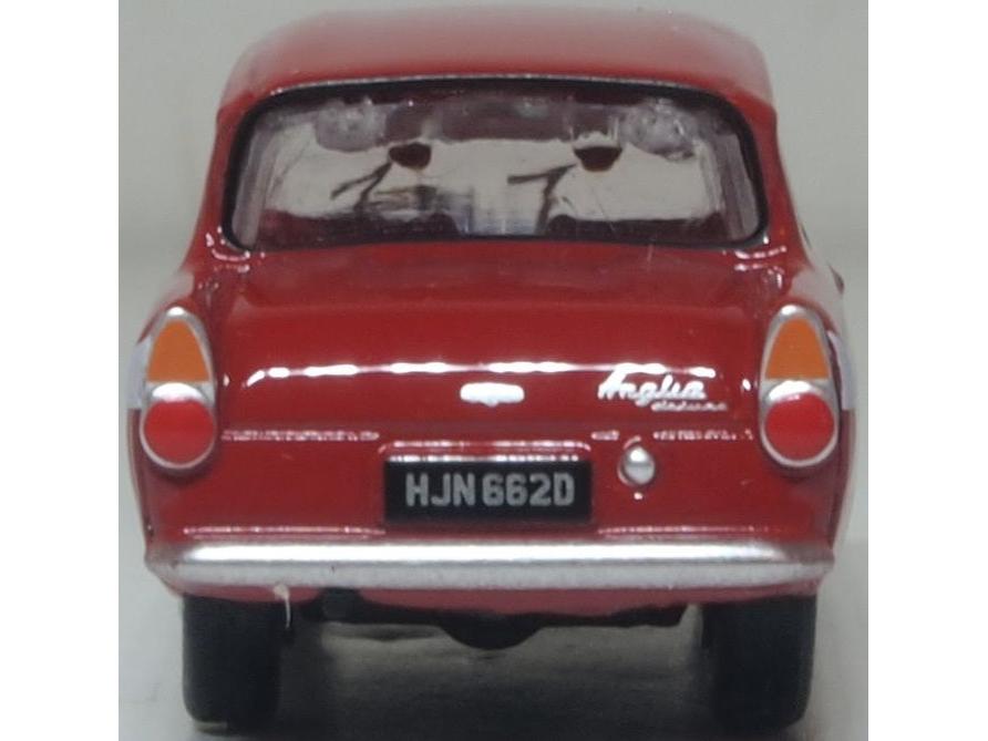 Ford Anglia Monaco Red 1:76 Scale Diecast Car – Oxford Diecast-Oxford Diecast-Diecast Model Centre