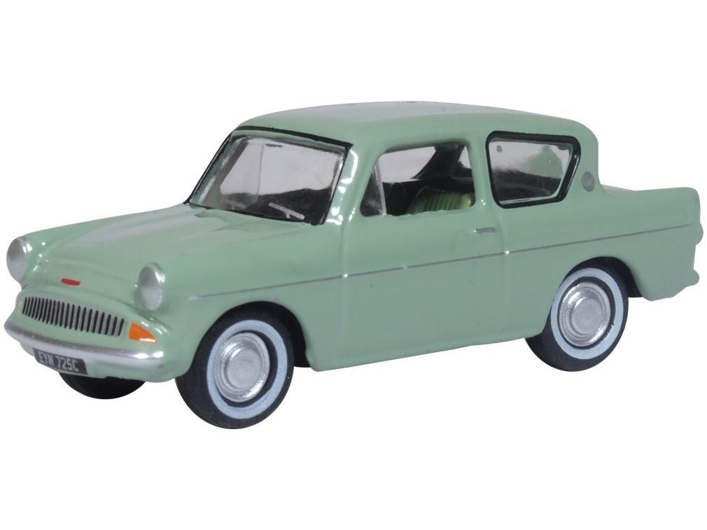 Ford Anglia Spruce Green 1:76 Scale Diecast Car – Oxford Diecast-Oxford Diecast-Diecast Model Centre