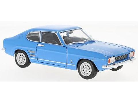 Ford Capri 1969 Blue 1:24 Scale Welly Diecast Model-Welly-Diecast Model Centre