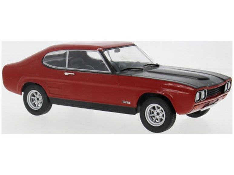 Ford Granada Mk I 1975 – Rouge Métallisé Foncé / Noir Mat – ModelCarGroup – Échelle 1/18