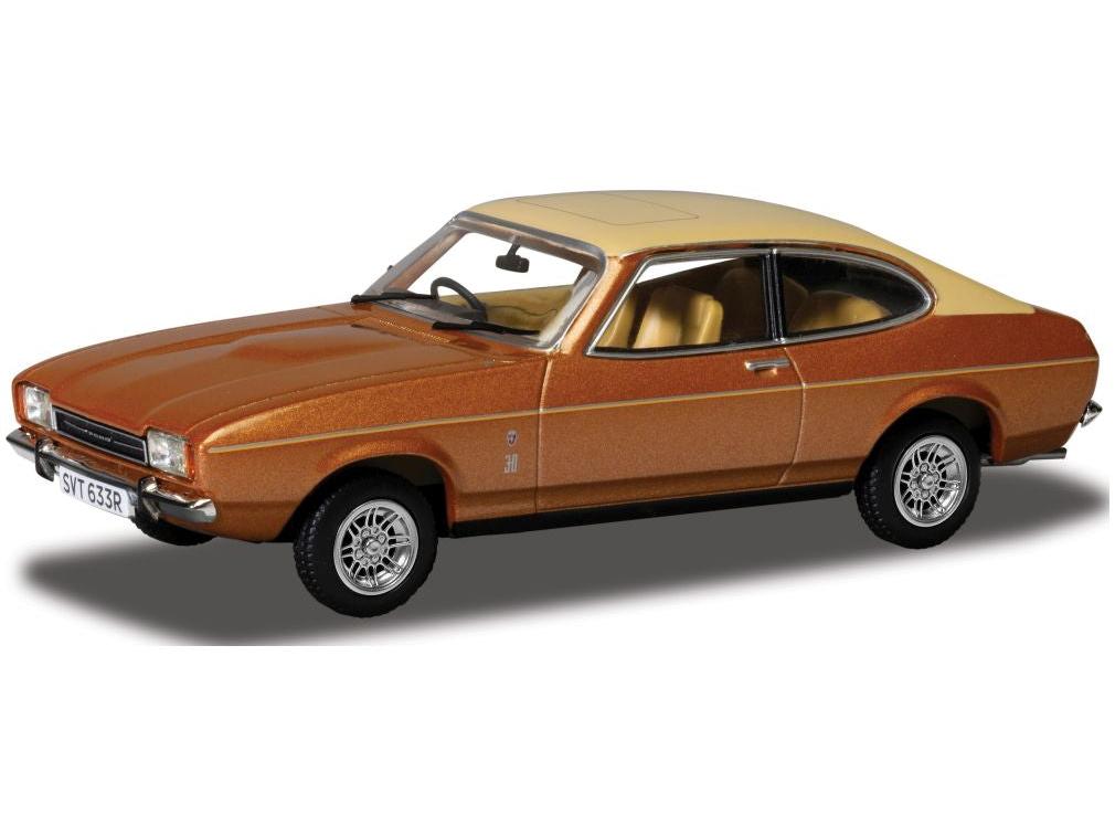 Ford Capri Mk2 3.0 Ghia Saturn Gold 1:43 Corgi Vanguards Diecast Model Car-Corgi-Diecast Model Centre