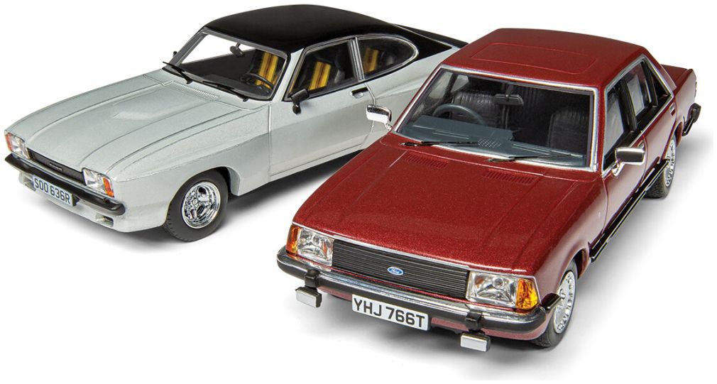 Ford Capri Mk2 X-Pack Ford Granada Mk2 2.8i Ghia Screen Stars 1:43 Scale Corgi Diecast Model-Corgi-Diecast Model Centre