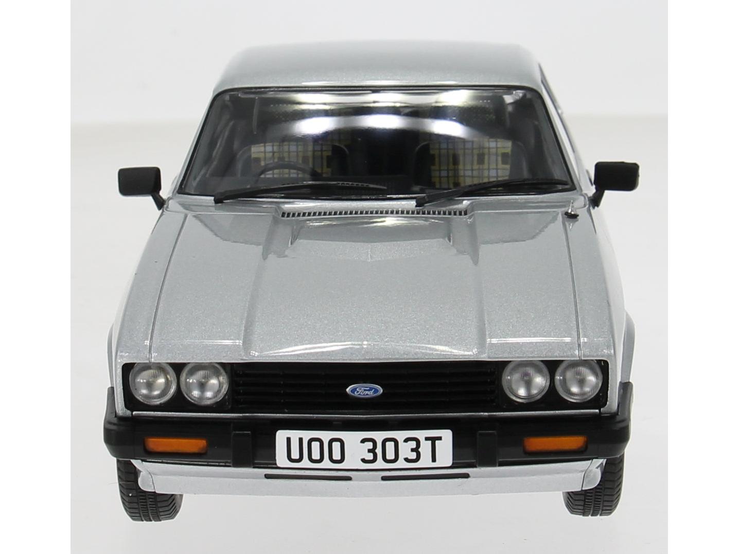 Ford Capri Mk3 3.0 S Strato Silver RHD - UOO 303T - UK Special 500pcs 1:18 Scale Diecast Model Car – Model Car Group-Model Car Group-Diecast Model Centre