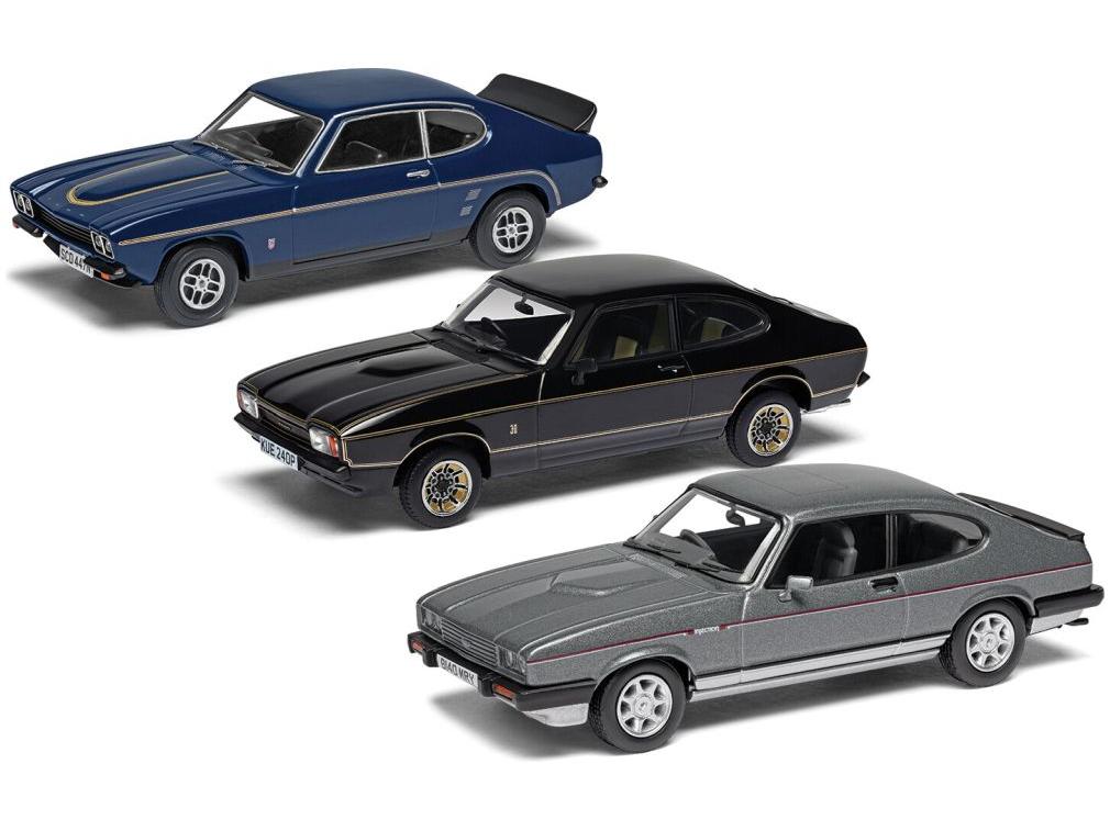 Ford Capri Sporting Trilogy Collection 1:43 Scale Corgi Vanguards Diecast Models-Corgi-Diecast Model Centre