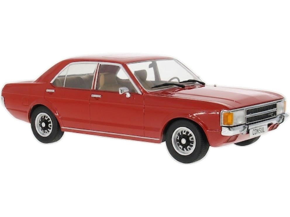 Ford Consul Red 1972 LHD 1:18 Scale Diecast Car – Model Car Group-Model Car Group-Diecast Model Centre