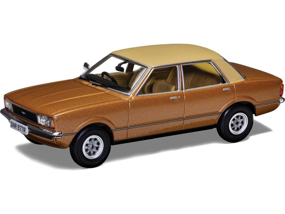 Ford Cortina Mk4 1.6 GL Arizona Gold 1:43 Scale Corgi Vanguards Diecast Model-Corgi-Diecast Model Centre