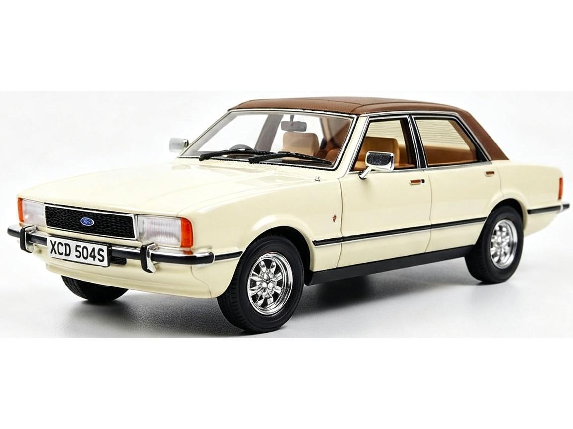 Ford Cortina Mk4 Diamond White RHD UK Special 100pcs Limited Edition 1:18 Scale Resin Car – Cult-Cult-Diecast Model Centre