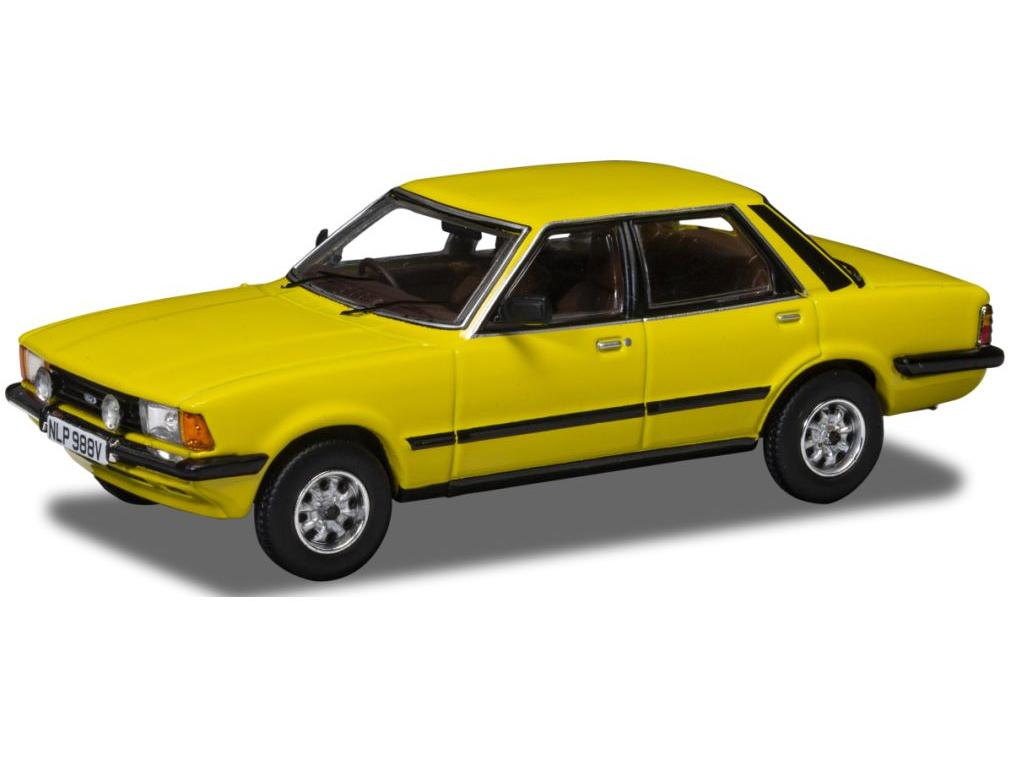 Ford Cortina Mk5 1.3 Prairie Yellow 1:43 Scale Corgi Diecast Model Car-Corgi-Diecast Model Centre