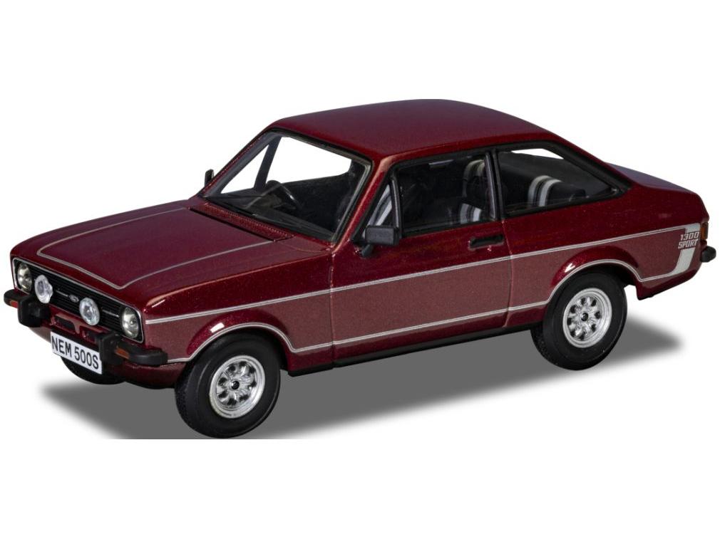 Ford Escort Mk2 1300 Sport Jupiter Red 1:43 Scale Corgi Vanguards Diecast Model-Corgi-Diecast Model Centre