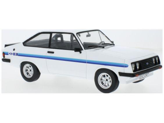 Ford Escort Mk2 RS 2000 White 1977 1:18 Scale Model Car Group Diecast Model Car-Model Car Group-Diecast Model Centre