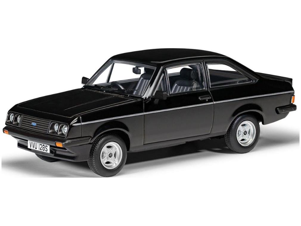 Ford Escort Mk2 RS2000 Black 1:43 Scale Corgi Vanguards Diecast Model-Corgi-Diecast Model Centre