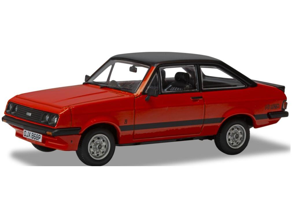 Ford Escort Mk2 RS2000 Carnival Red 1:43 Scale Corgi Diecast Model Car-Corgi-Diecast Model Centre