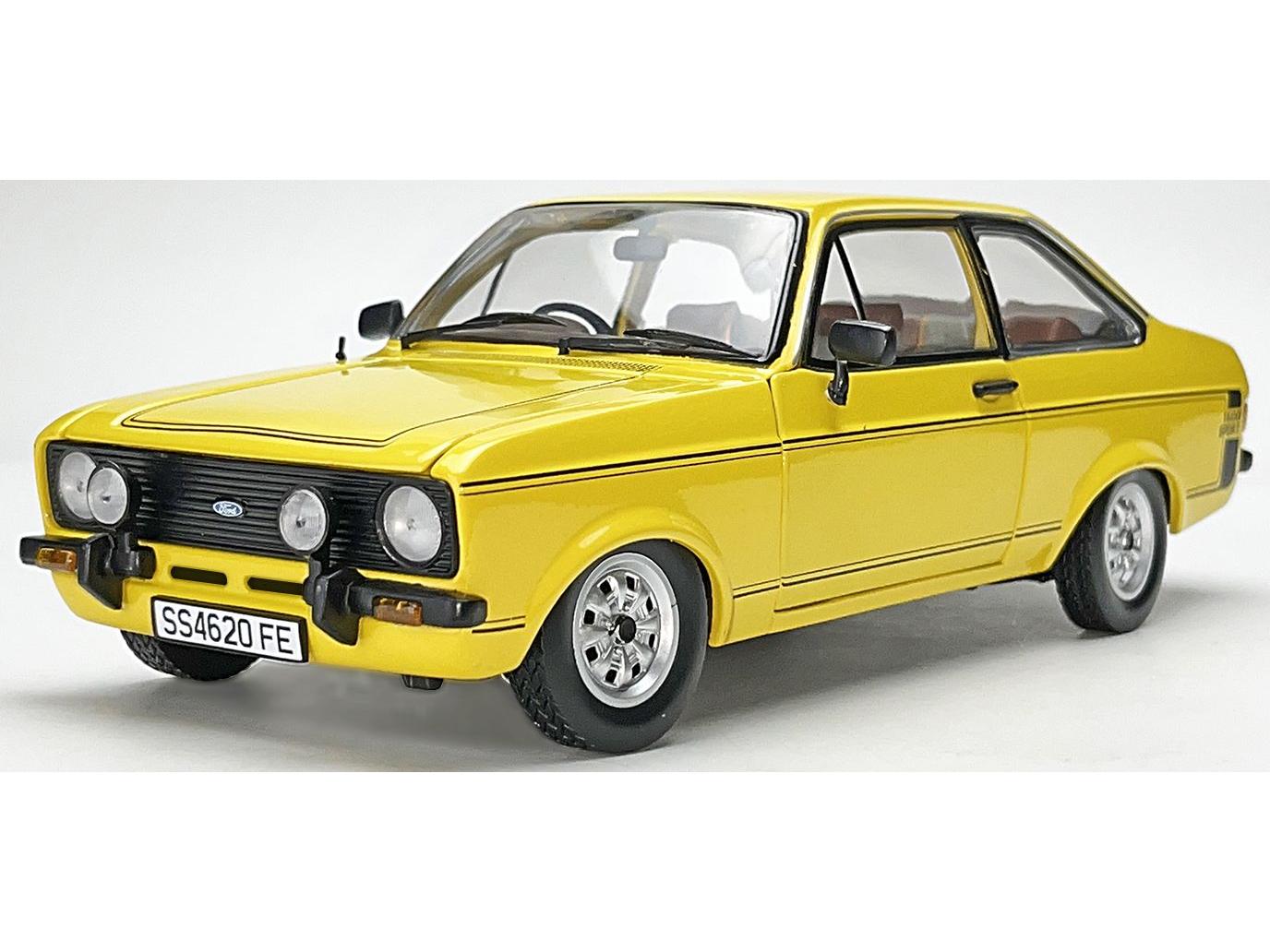 Ford Escort Mk2 Sport Signal Yellow 1975 (RHD) 1:18 Scale Sun Star Diecast Model Car-Sun Star-Diecast Model Centre