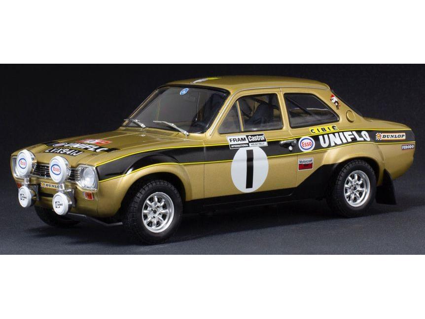 Ford Escort MkI RS 1600 #1 R.Clark/J.Porter Old Gold Welsh Rally 1972 1:18 Scale Diecast Model-IXO-Diecast Model Centre