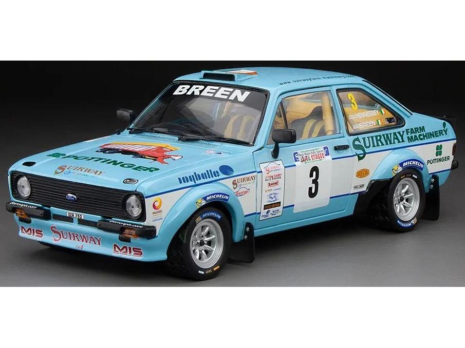 Ford Escort RS1800 #3 C. Breen/V.Hennessey Winner West Wales Rally Spares Jaffa Stage 1:18 Scale Sun Star Diecast Model Car-Sun Star-Diecast Model Centre
