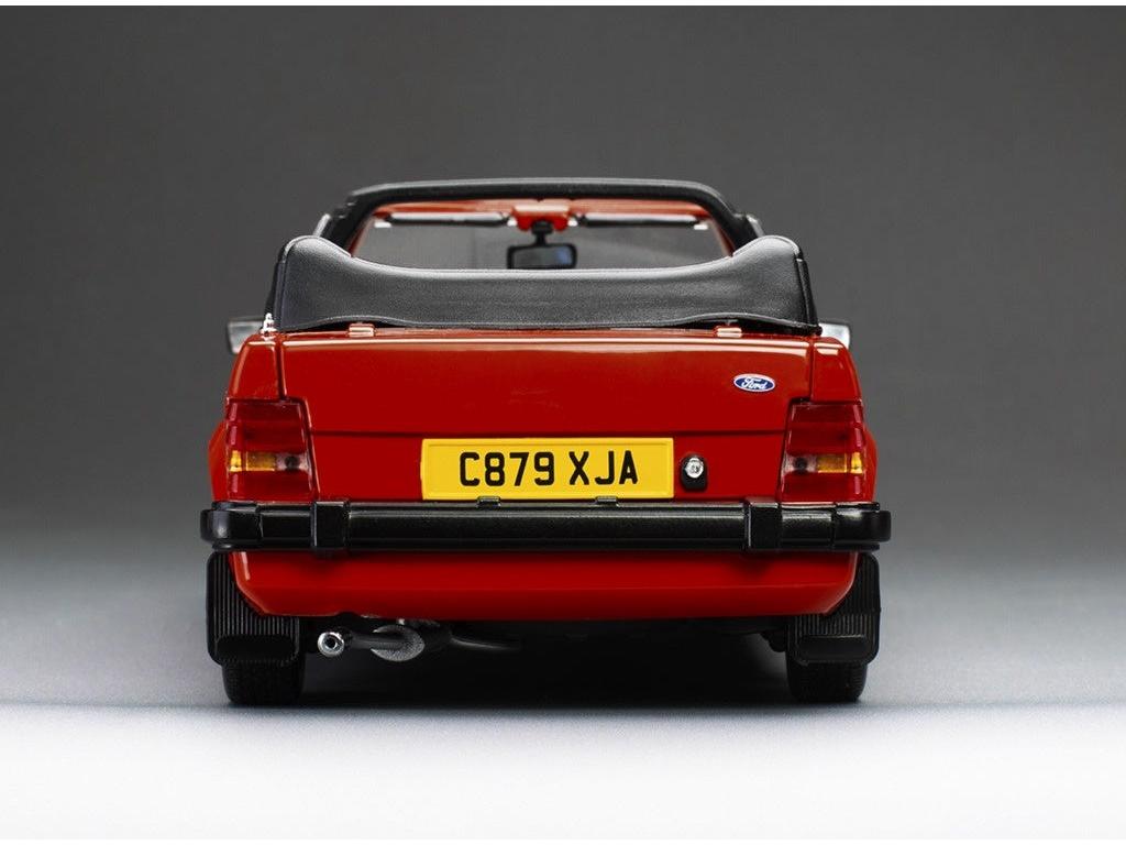 Ford Escort XR3i Cabrio RHD Sunburst Red 1:18 Scale Diecast Car – Sun Star-Sun Star-Diecast Model Centre