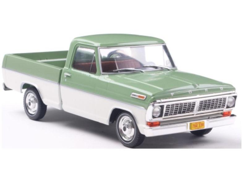 Ford F-100 Pick Up 1970 Green/White 1:24 Scale WhiteBox Diecast Model-WhiteBox-Diecast Model Centre