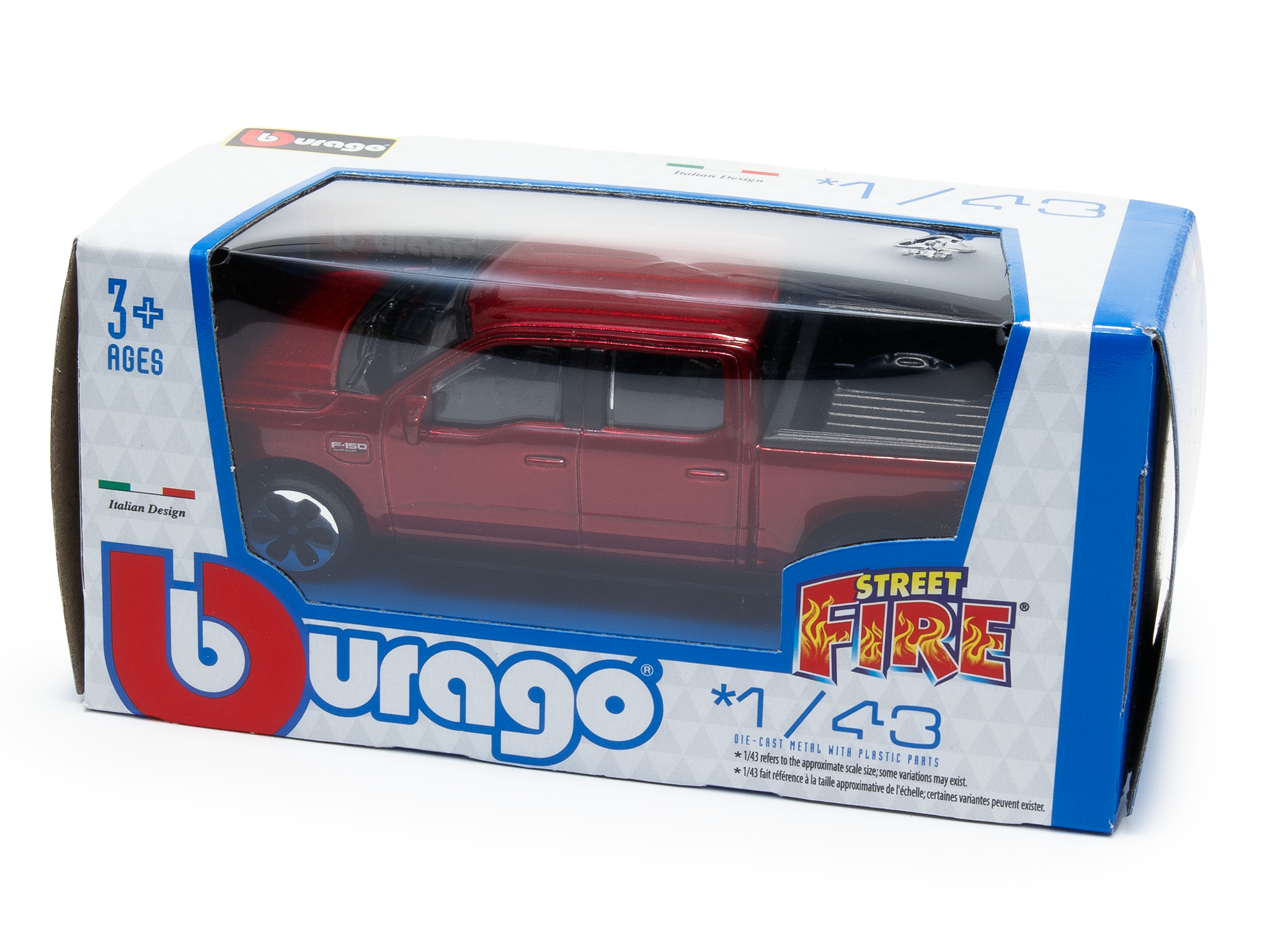 Ford F-150 Lightning 2022 red - 1:43 Scale Diecast Toy Car-Bburago-Diecast Model Centre