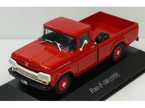 Ford F100 1959 Red (Argentina Spec.) 1:43 Scale Diecast Model-Unbranded-Diecast Model Centre