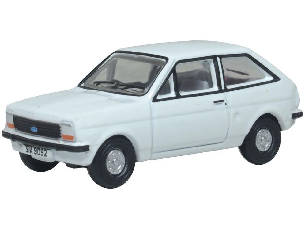 Ford Fiesta Mk1 Diamond White 1:76 Scale Oxford Diecast Model Car-Oxford Diecast-Diecast Model Centre