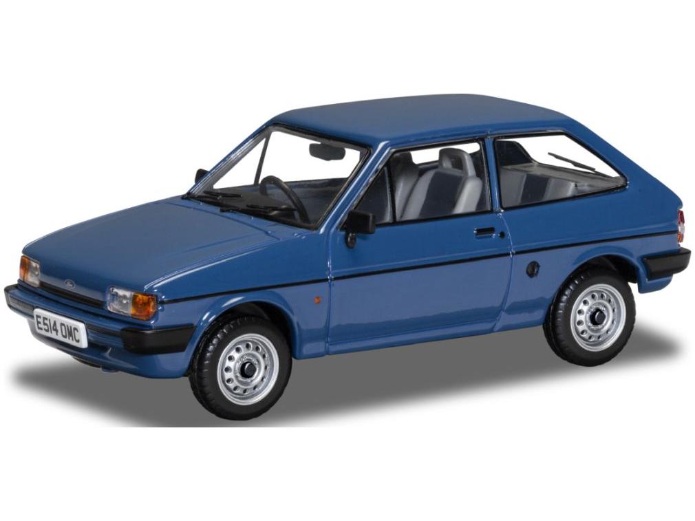 Modèle Réduit Ford Fiesta MK1 Bleu Métallisé-argent 1:76 - Marque Oxford, Réf. OXF76FF007, Occasion