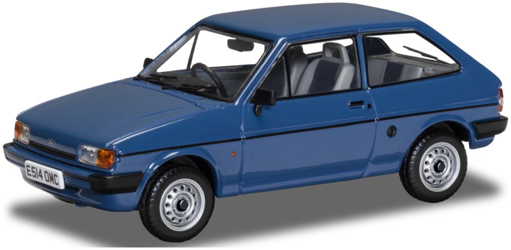 Ford Fiesta Mk2 1.1 Popular Plus Maritime Blue 1:43 Scale Corgi Diecast Model-Corgi-Diecast Model Centre