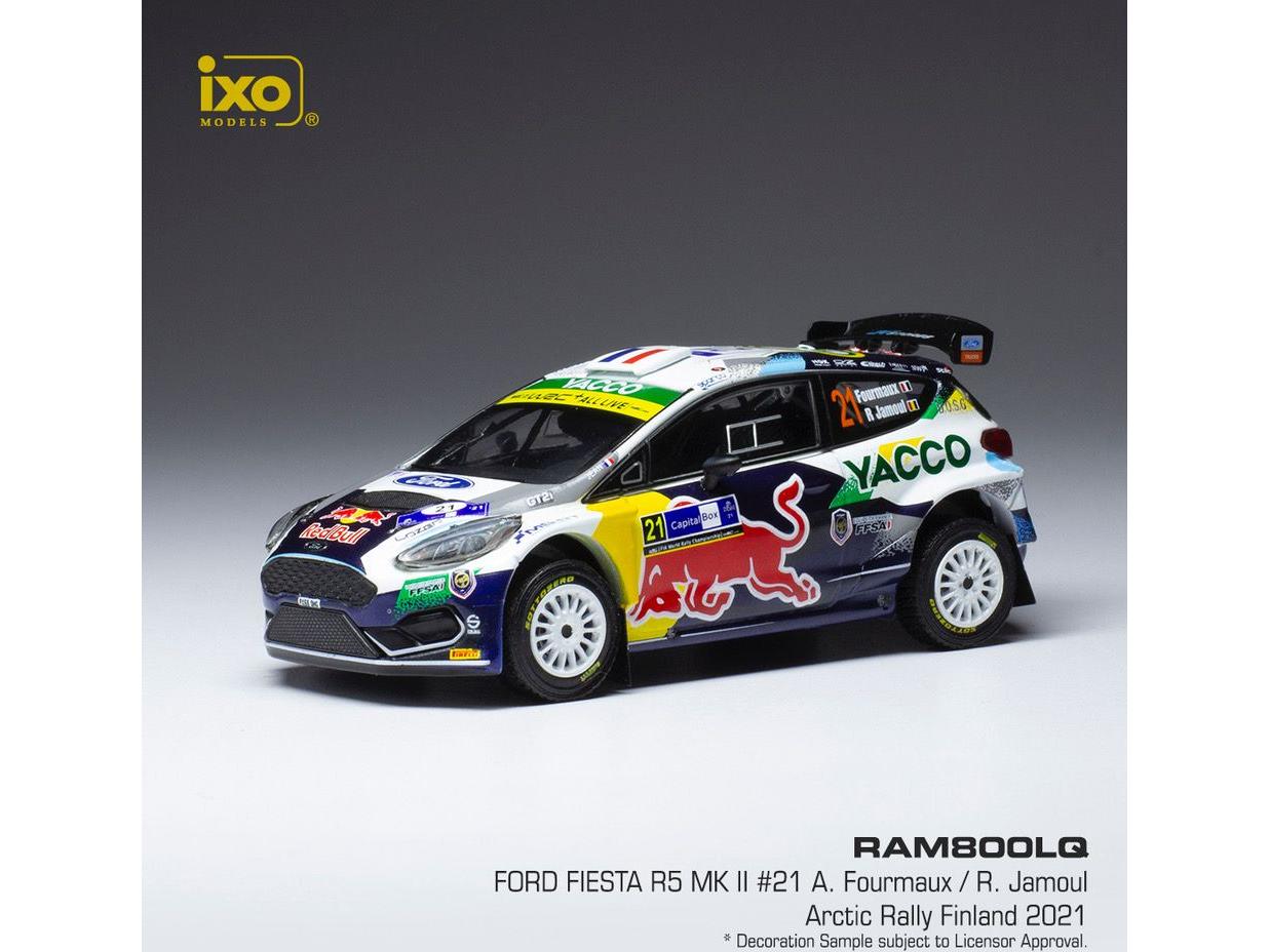 Ford Fiesta R5 MkII #21 Arctic Rally Finland 2021 A.Fourmaux/R.Jamoul 1:43 Scale IXO Diecast Model Car-IXO-Diecast Model Centre