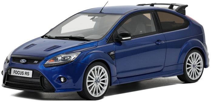 Ford Focus RS Mk2 2009 Blue 1:18 Scale OttOmobile Resin Model-OttOmobile-Diecast Model Centre