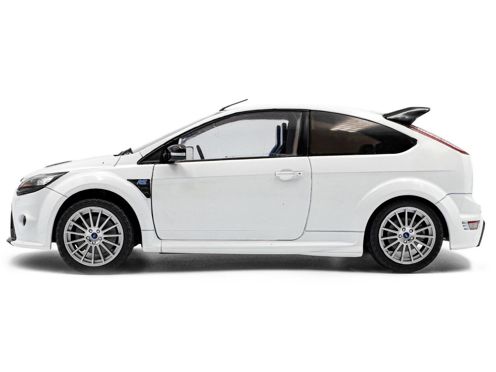 Ford Focus RS Mk2 2009 Frozen White Metallic 1:18 Scale Solido Diecast Model-Solido-Diecast Model Centre