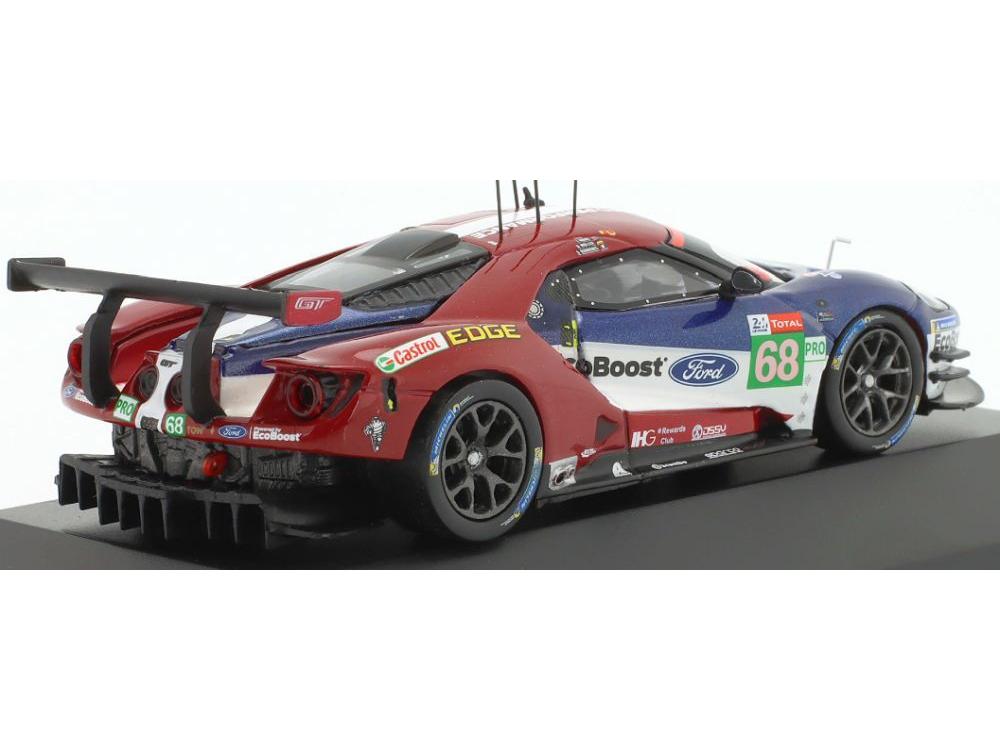 Ford GT #68 24h Le Mans 2018 Hand/Muller/ Bourdais 1:43 Scale IXO Diecast Model Car-IXO-Diecast Model Centre