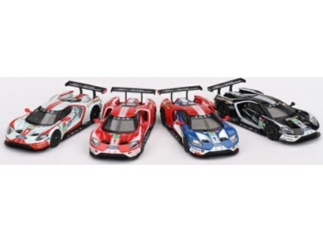 Ford GT Ford Chip Ganassi Team LMGTE PRO 24H Le Mans 2019 - 1:64 Scale 4 Car Diecast Model Set-MINI GT-Diecast Model Centre