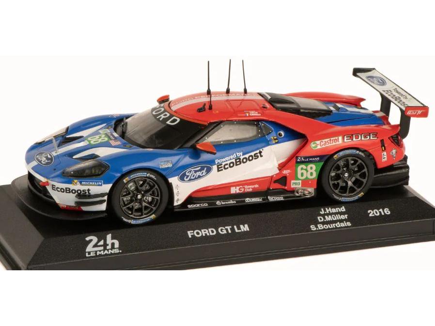 Ford GT LM #68 Bourdais Hand Muller 24H Le Mans 2016 1:43 Scale Diecast Model-Unbranded-Diecast Model Centre