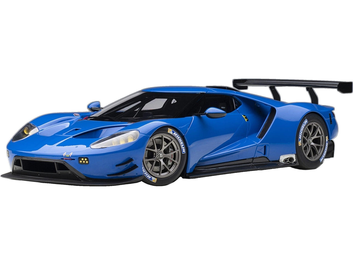 Ford GT LM Plain Body Version 2018 Blue 1:18 Scale Composite Car – AutoArt-AutoArt-Diecast Model Centre