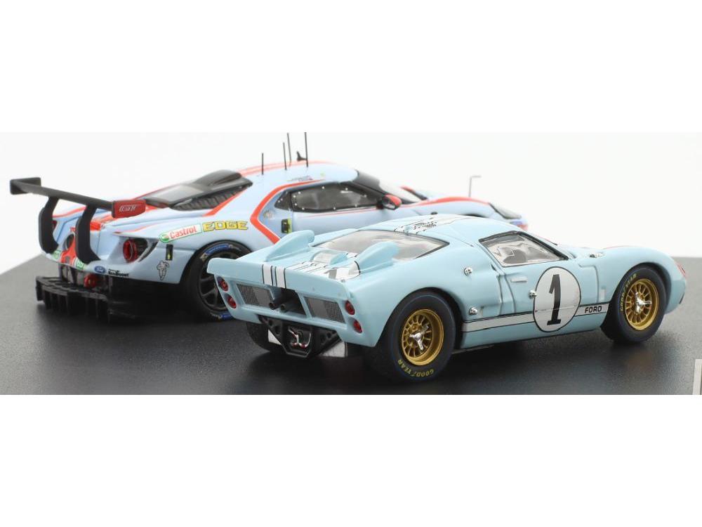 Ford GT40 #1 1966 and Ford GT #69 2019 2 Car Set 24h Le Mans 1:43 Scale IXO Diecast Model Car-IXO-Diecast Model Centre