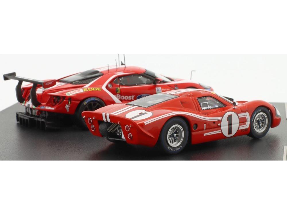 Ford GT40 #1 1967 and Ford GT #67 2019 2 Car Set 24h Le Mans 1:43 Scale IXO Diecast Model Car-IXO-Diecast Model Centre