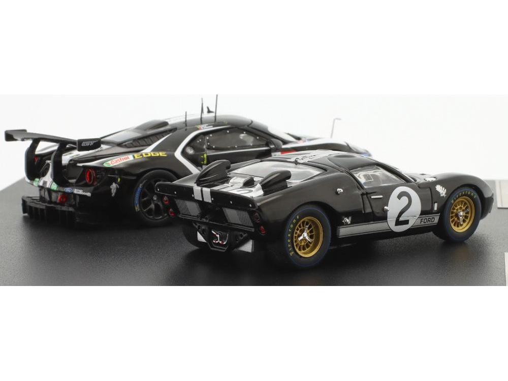 Ford GT40 #2 1966 and Ford GT #66 2019 2 Car Set 24h Le Mans 1:43 Scale IXO Diecast Model Car-IXO-Diecast Model Centre