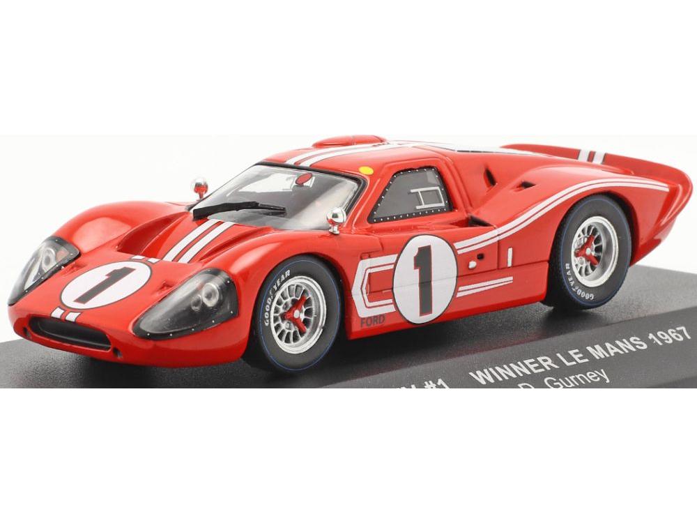Ford GT40 MK IV #1 Winner 24h Le Mans 1967 Gurney/Foyt 1:43 Scale IXO Diecast Model Car-IXO-Diecast Model Centre