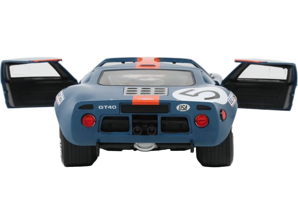 Ford GT40 Mk1 Dark Blue and Orange 1968 1:18 Scale Diecast Car – Solido-Solido-Diecast Model Centre