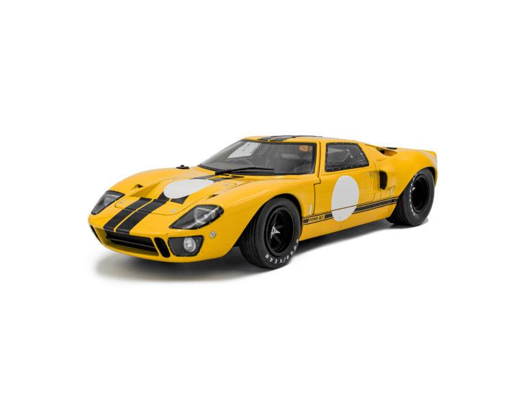 Ford GT40 diecast 1:18 Yellow Mk1 1968 Race Ready Solido-Solido-Diecast Model Centre
