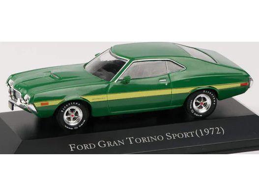 Ford Gran Torino Sport 1972 Green 1:43 Scale Diecast Model-Unbranded-Diecast Model Centre