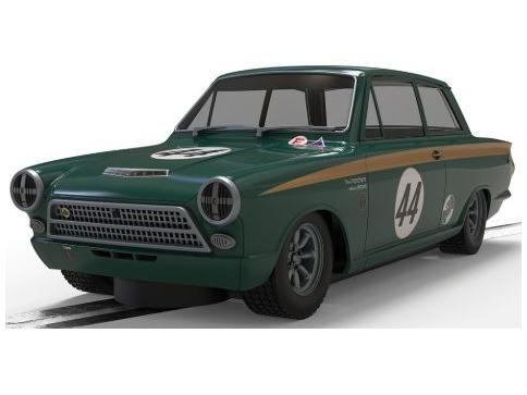 Ford Lotus Cortina - Goodwood 2023 - Andrew Jordan + David Dickenson Clear Box 1:32 Scale Scalextric-Scalextric-Diecast Model Centre
