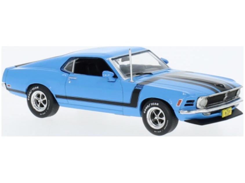 Ford Mustang Boss 302 Blue 1970 1:43 Scale IXO Diecast Model Car-IXO-Diecast Model Centre