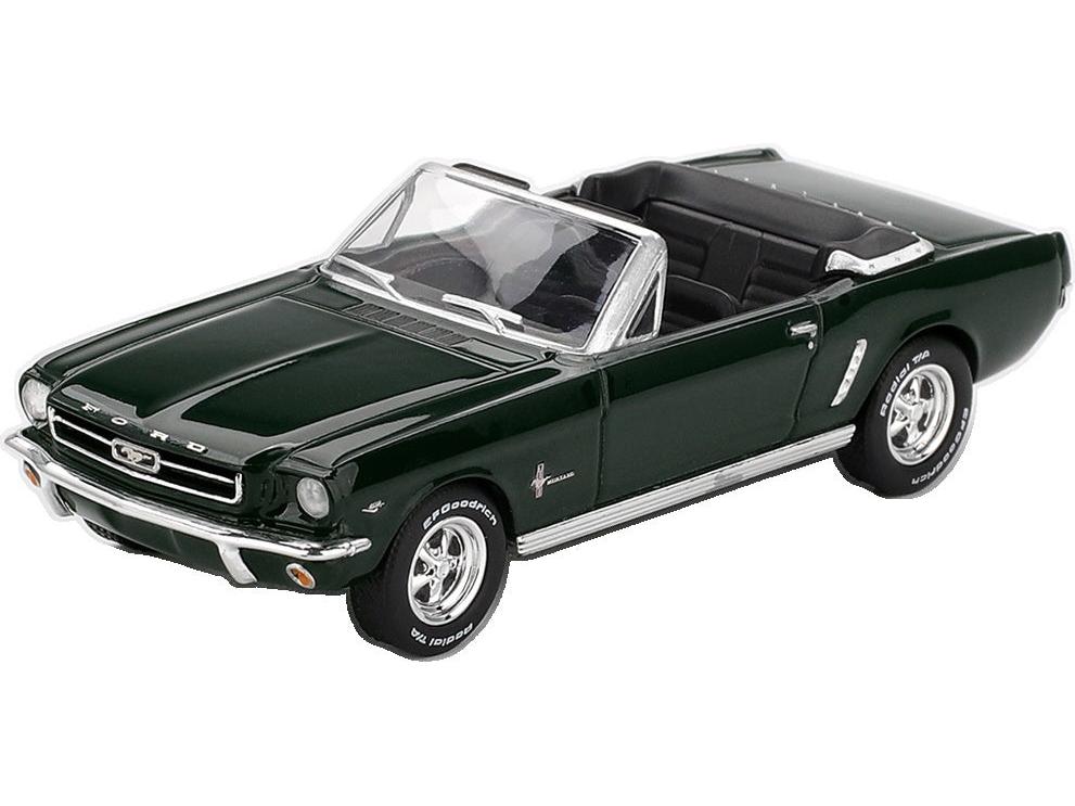 Ford Mustang Convertible 1964 Highland Green (LHD) 1:64 Scale Diecast Model Car – MINI GT-MINI GT-Diecast Model Centre