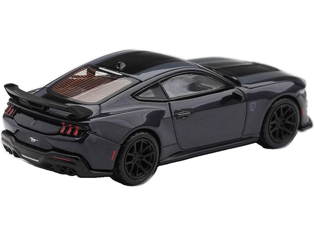 Ford Mustang Dark Horse Blue Ember (LHD) Blister Packaging 1:64 Scale Diecast Car – MINI GT-MINI GT-Diecast Model Centre